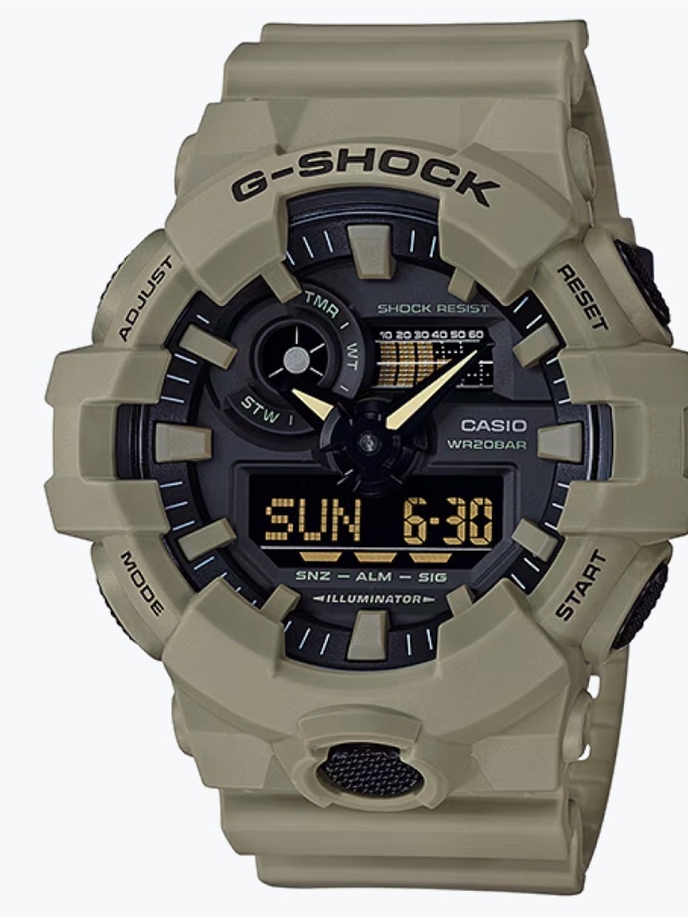 Casio G-Shock Beige and Black Digital-Analog Watch men’s